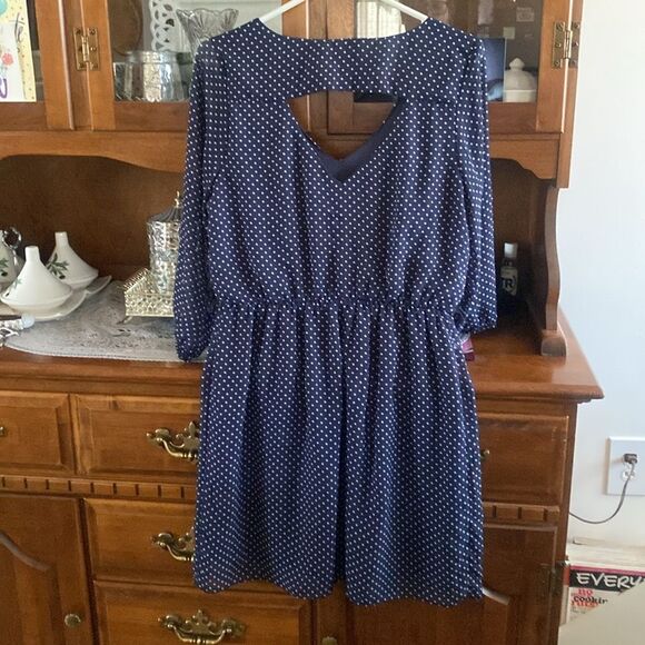 A.Byer polka dot dress. size L - Picture 5 of 6